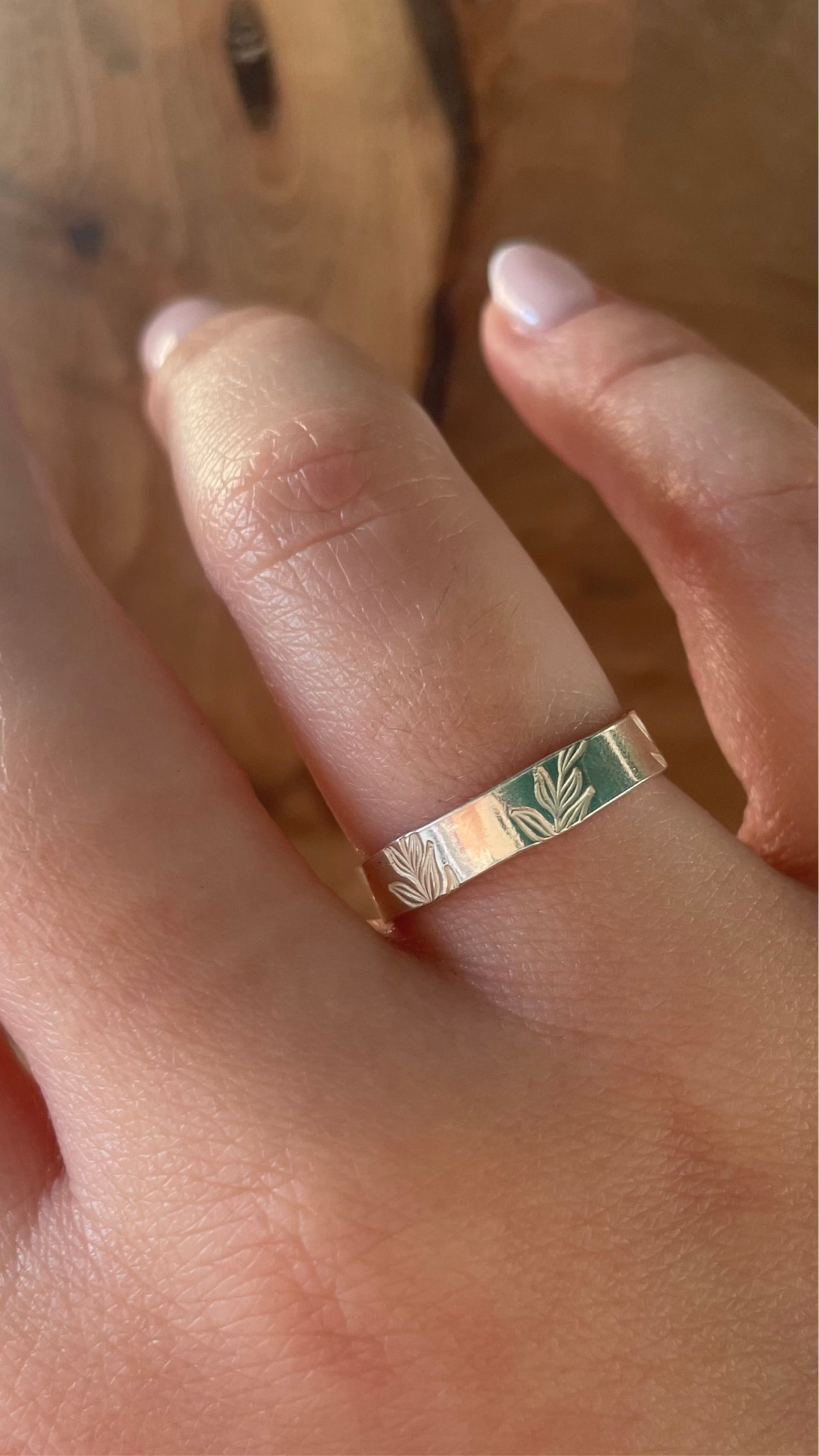 Fern Band Ring