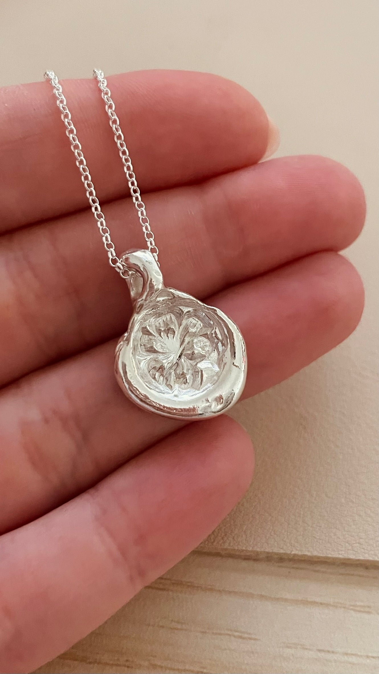 Organic Hibiscus Necklace