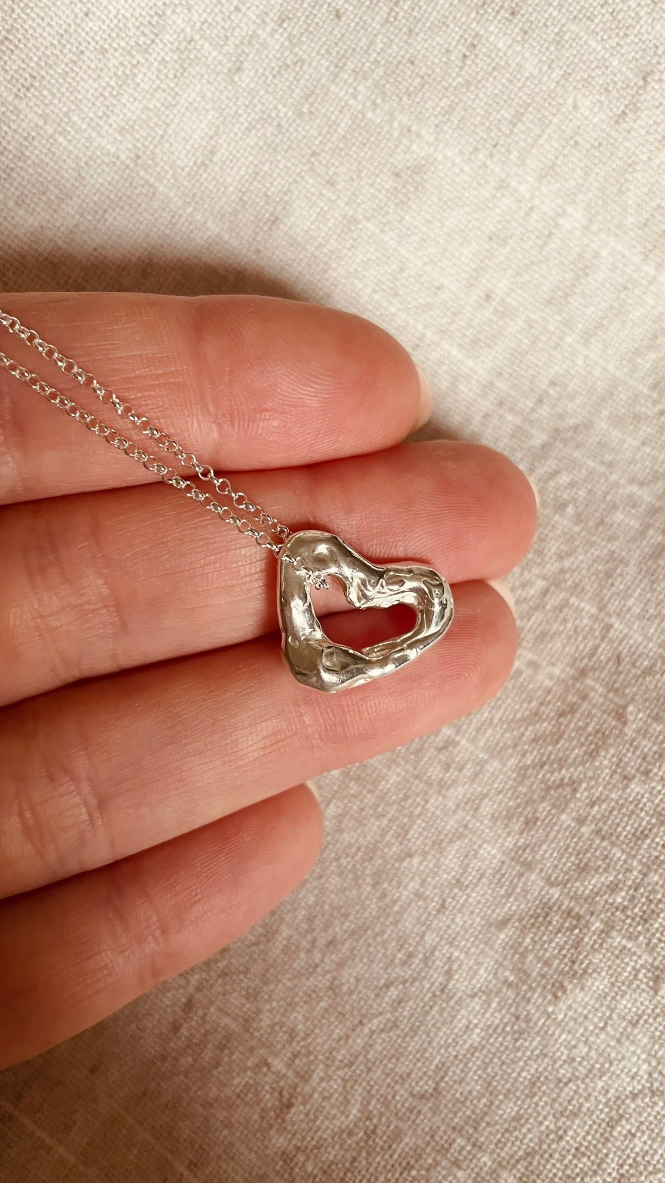 Organic Heart Necklace