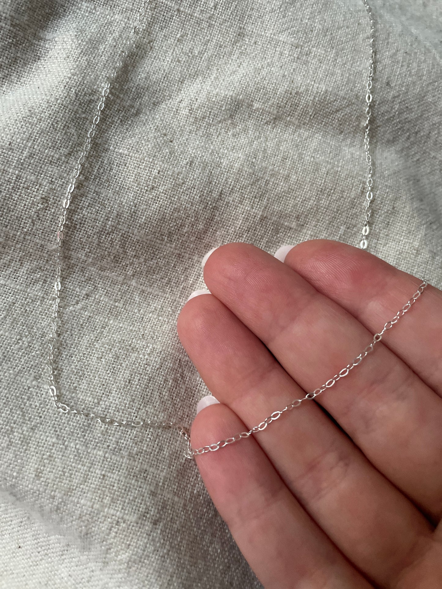 Organic Zirconia Silver Clay Necklace