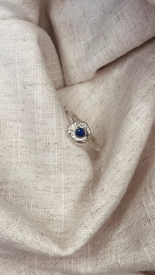 Sapphire Pebble Ring