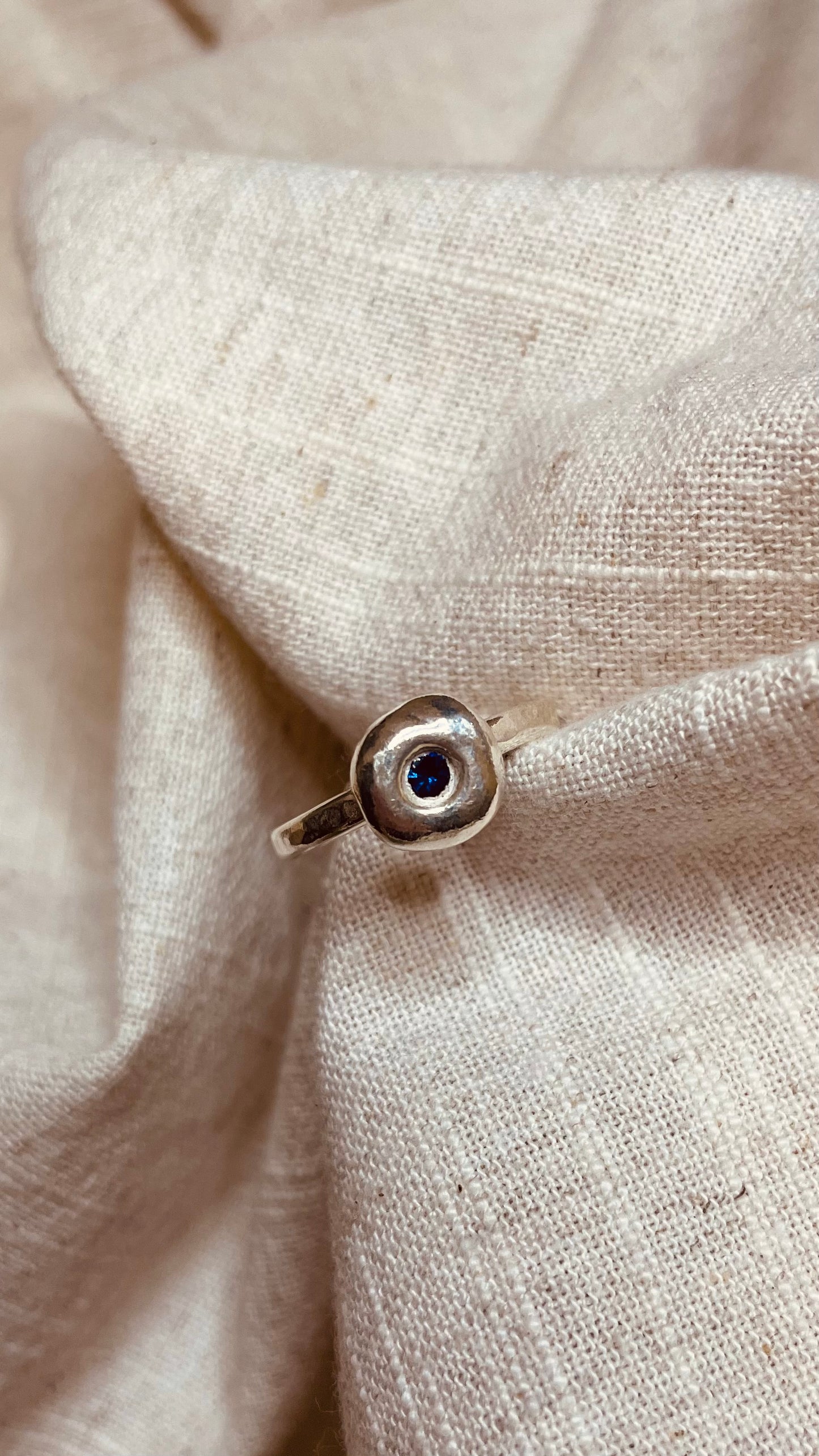 Sapphire Pebble Ring