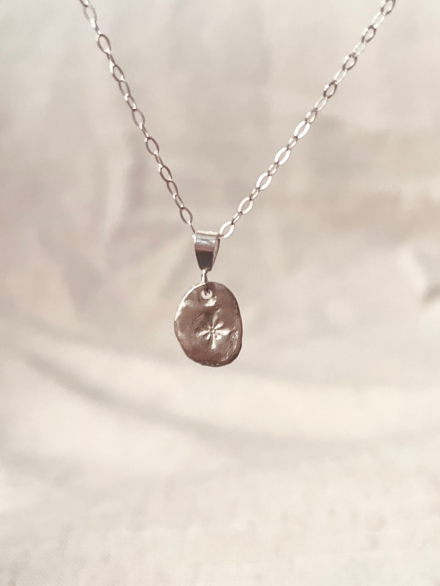 Organic North Star Stamped Necklace