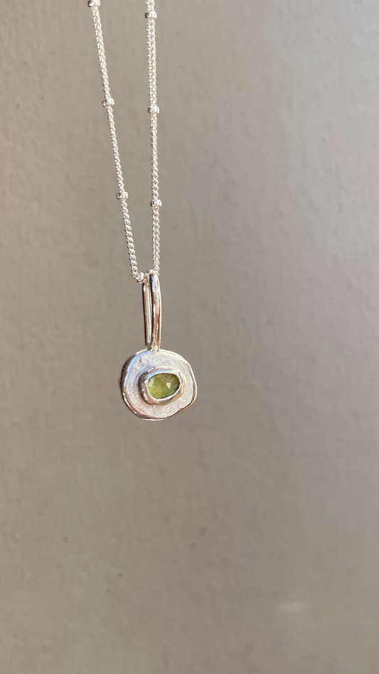 Chunky Peridot Necklace