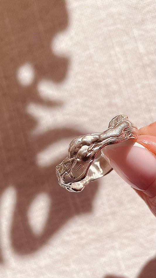 Textured Wave Ring