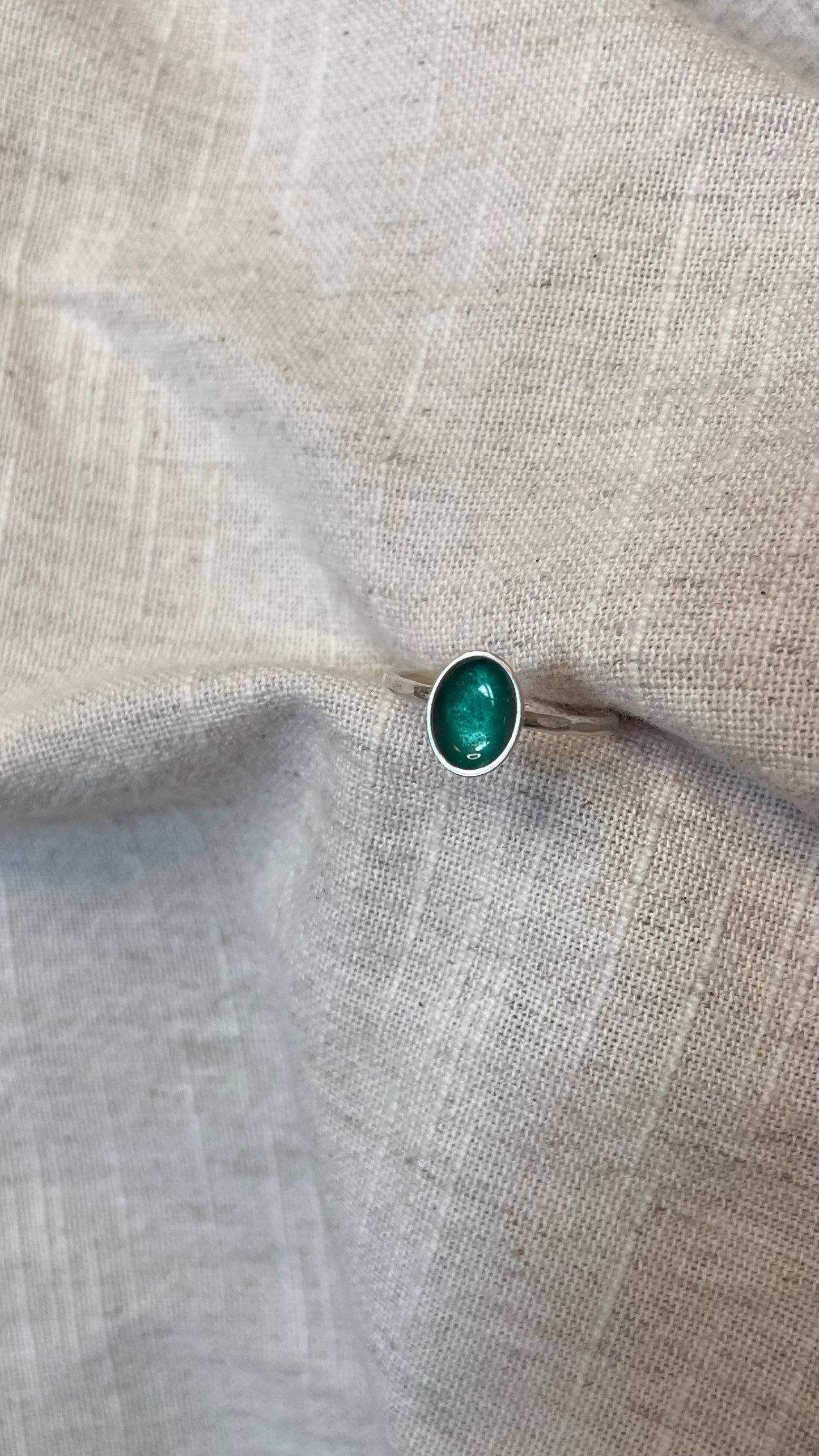 Turquoise Enamel Ring