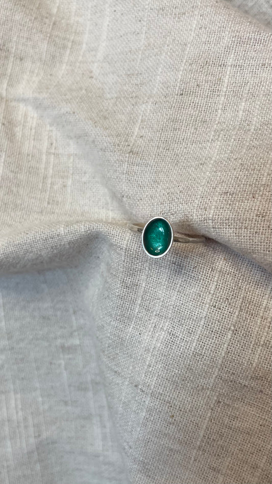 Turquoise Enamel Ring
