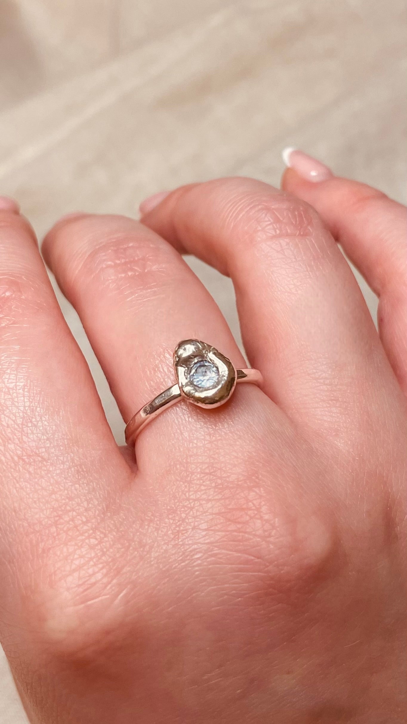 Organic Topaz Ring