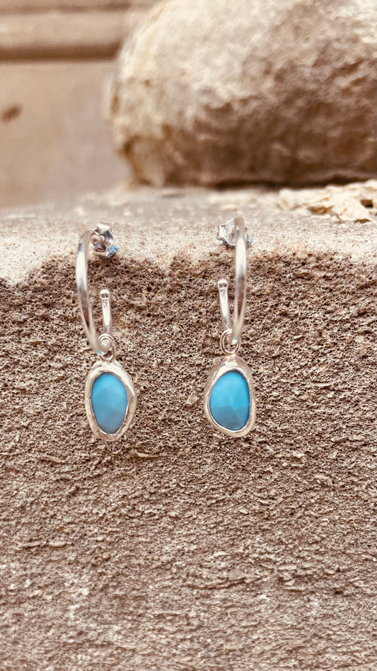 Owyhee Opal Hoops