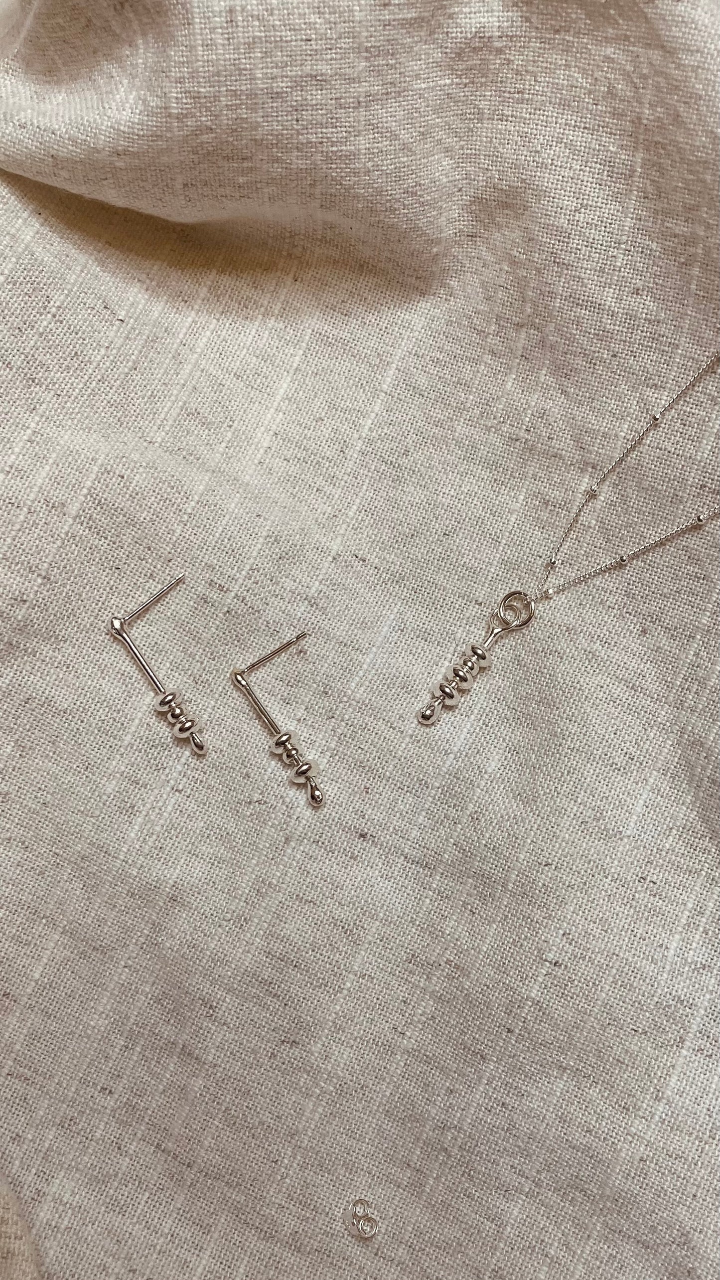 Beaded Necklace and Earrings Set