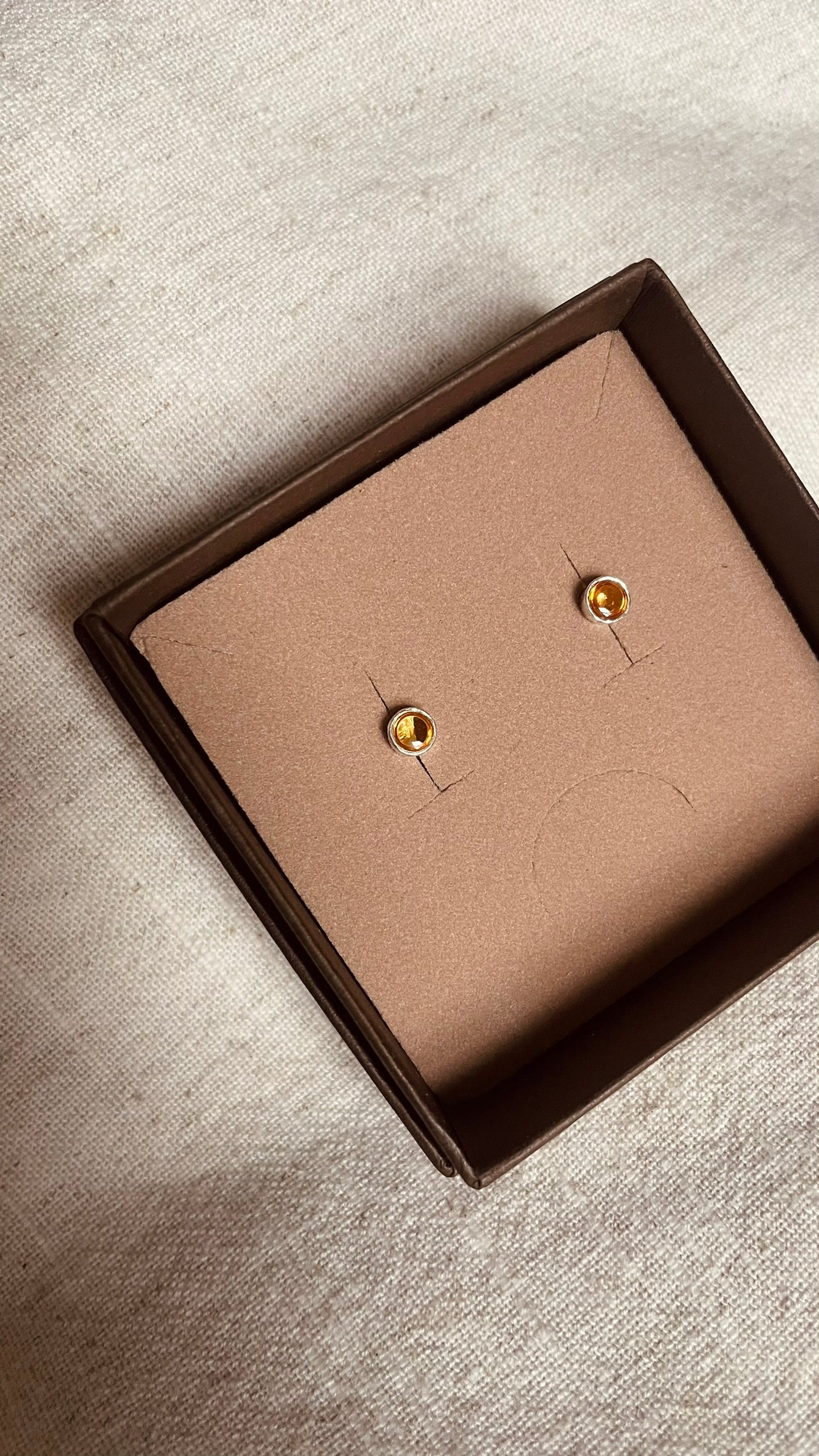 Citrine Studs